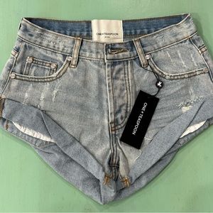 One Teaspoon Jean shorts. New with Tags, never worn. Size 22.